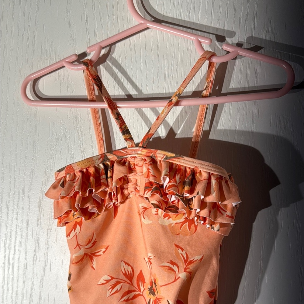 Floral Ruffle Swimsuit - Picture 2 of 5